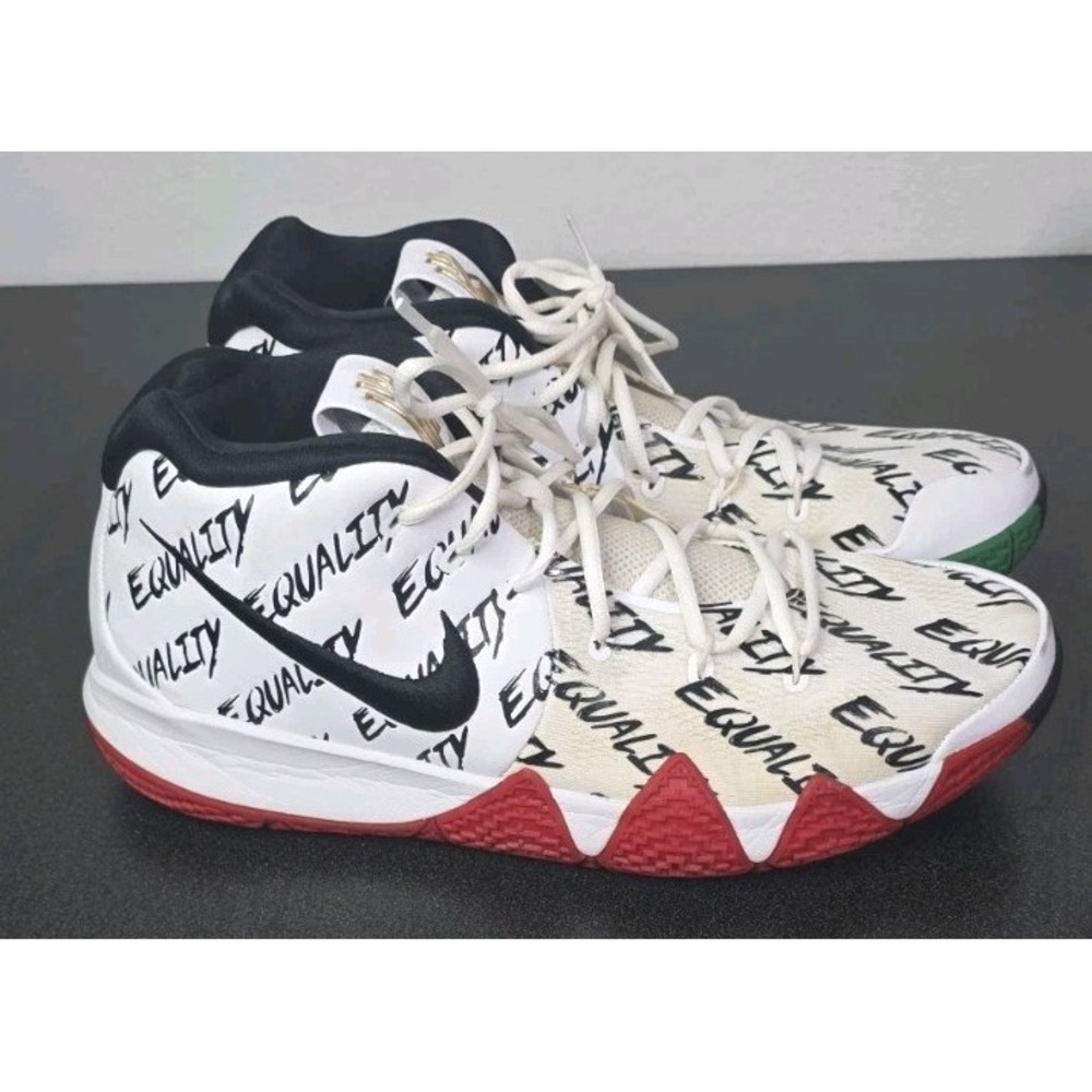 RARE Nike Kyrie 4 Equality Black History Month AO3167-900 Men 14 Basketball EUC